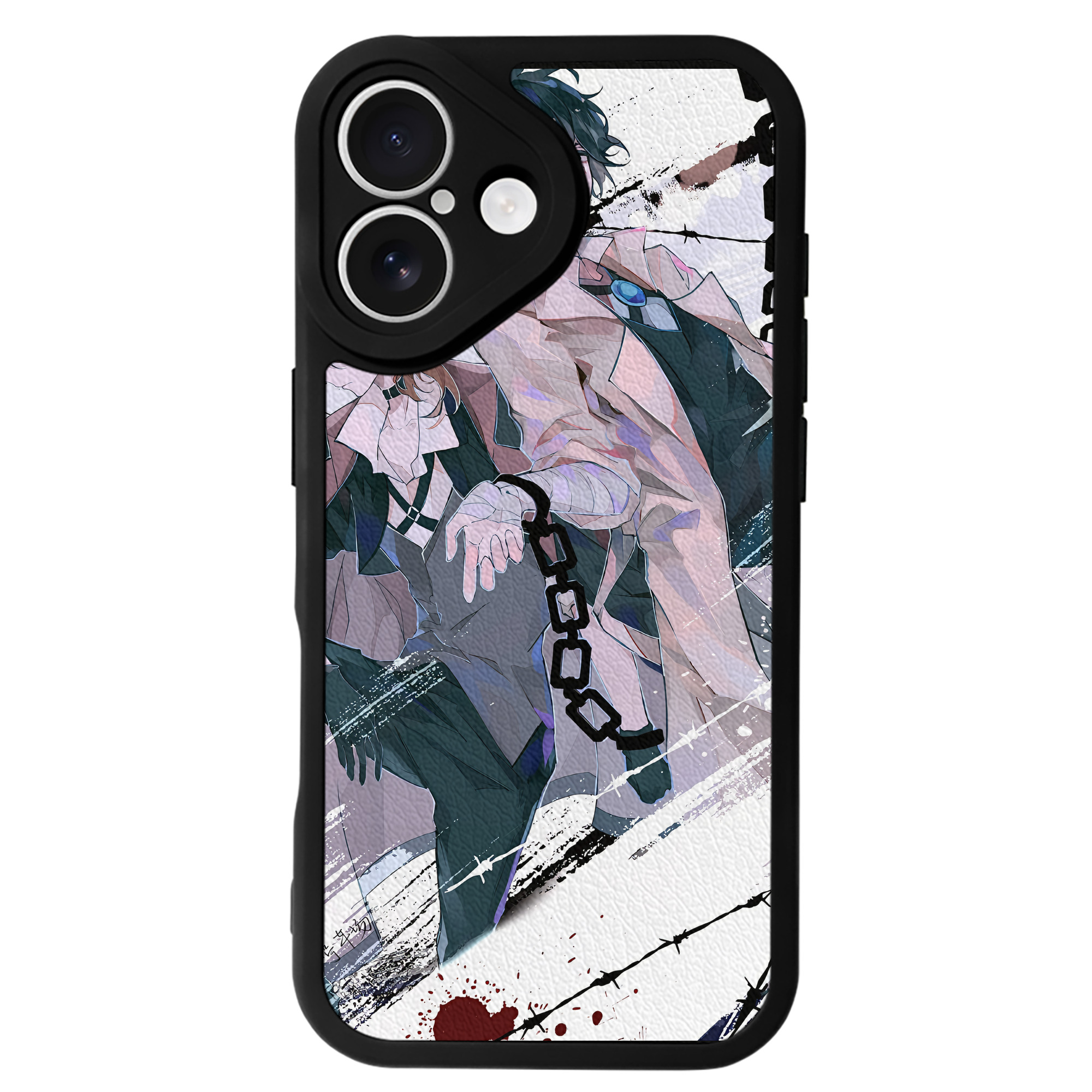 （画像用） 文豪ストレイドッグス Bungo Stray Dogs 【iPhone 16シリーズ対応】シリコンスマホケース（レザー調） 材質：シリコン